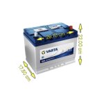 BATTERIA AUTO VARTA 70Ah 630A 12V - BLUE DYNAMIC E23 (SX) - immagine 2