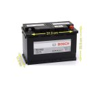 BATTERIA DI AVVIAMENTO BOSCH T3 032 100Ah 720A 12V - LINEA BLACK (DX) = VARTA H9 - immagine 2