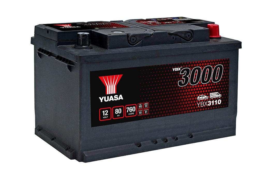 6172.jpg BATTERIA AUTO YUASA YBX3110 L4B 80 Ah SPUNTO 760A = FORD FIAMM VARTA BOSCH - immagine 1